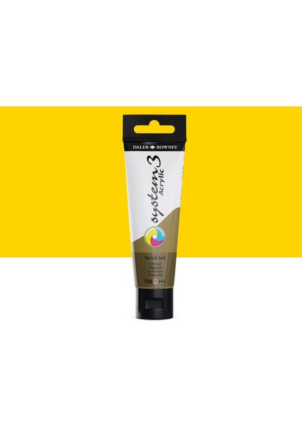 System 3 Akrilik Boya 150ML 708 Pale Gold Imit