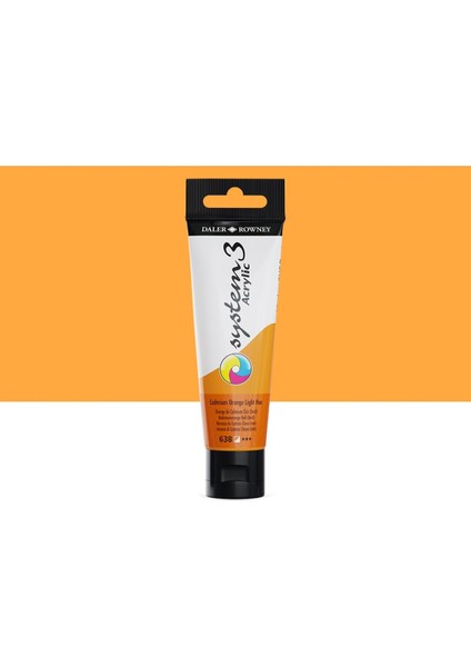 System 3 Akrilik Boya 150ML 638 Cadmium Orange Light Hue