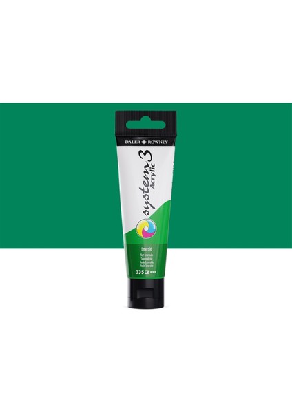 System 3 Akrilik Boya 150ML 335 Emerald
