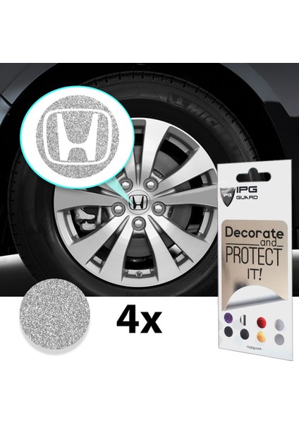 Honda Civic Accord Crv Vtec Si Için Jant Logosu Iç ve Dış Sticker Set Jant Kapak Çapı: 2.25 Inch