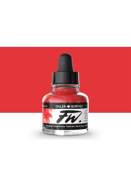 Fw Acrylic Artist Ink 29.5ml Flame Red 517