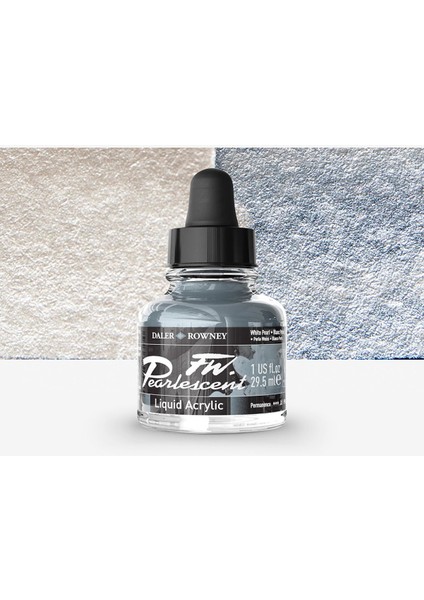 Fw Pearlescent Acrylic Inks 29.5ml White Pearl 125