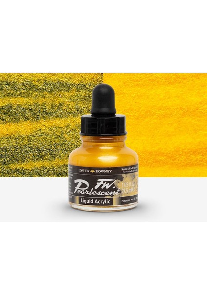 Fw Pearlescent Acrylic Inks 29.5ml Mazuma Gold 117