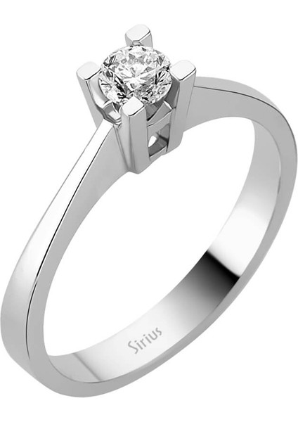 G Renk 0,27 Karat Pırlanta Tektaş Yüzük 0417R0164