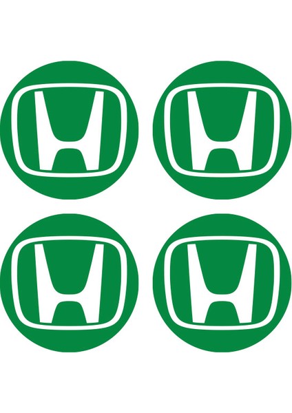 Honda Civic Accord Crv Vtec Si Için Jant Logosu Iç ve Dış Sticker Set Jant Kapak Çapı: 2.25 Inch