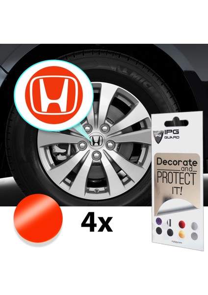 Honda Civic Accord Crv Vtec Si Için Jant Logosu Iç ve Dış Sticker Set Jant Kapak Çapı: 2.25 Inch fırsatları
