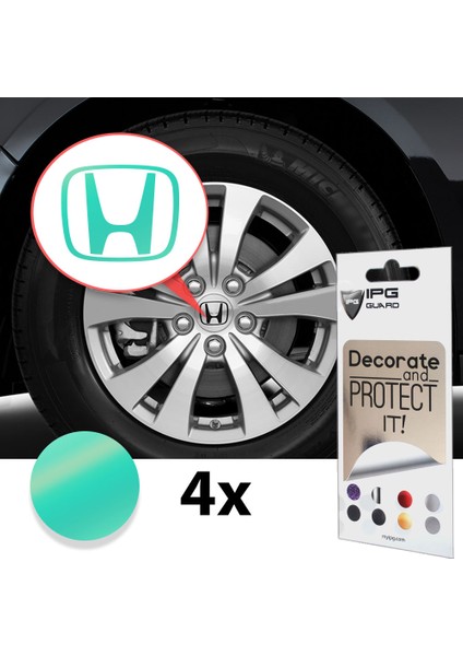 Honda Civic Accord Crv Vtec Si Için Jant Logosu Iç ve Dış Sticker Set Jant Kapak Çapı: 2.25 Inch modelleri