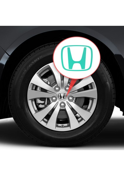 Honda Civic Accord Crv Vtec Si Için Jant Logosu Iç ve Dış Sticker Set Jant Kapak Çapı: 2.25 Inch indirimleri