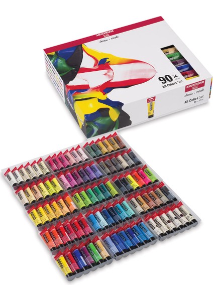 Amsterdam Standard Series Acrylics All Color Set 90X20ML - Akrilik Boya