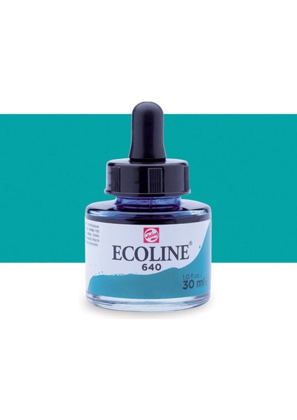 Ecoline Sıvı Suluboya Mürekkep 30ML Bluish Green 640