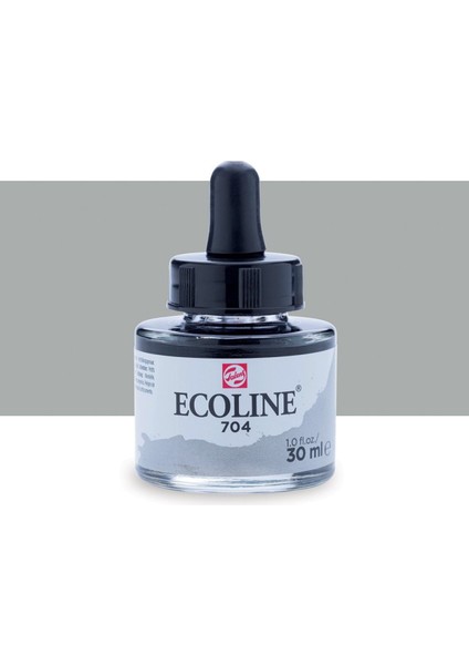 Ecoline Sıvı Suluboya Mürekkep 30ML Grey 704