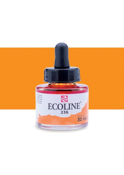 Ecoline Sıvı Suluboya Mürekkep 30ML Light Orange 236