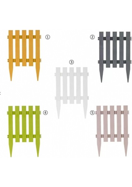 Akasya Bahçe Çiti Pastel Beyaz (4 Parça)