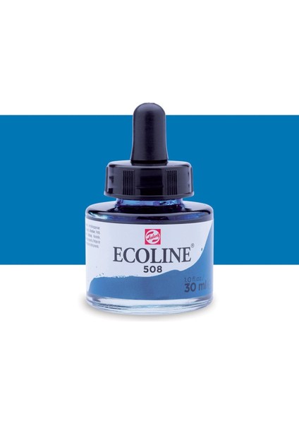 Ecoline Sıvı Suluboya Mürekkep 30ML Prussian Blue 508