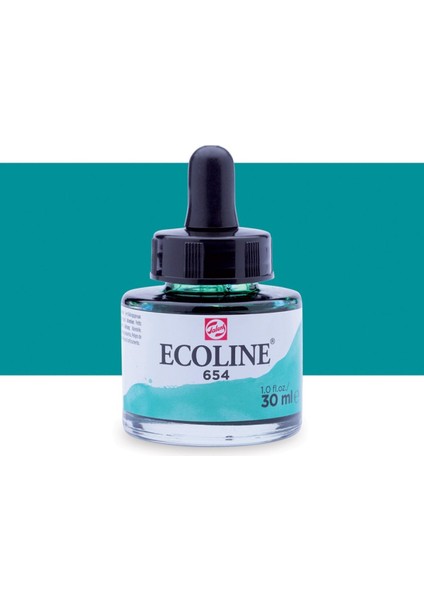 Ecoline Sıvı Suluboya Mürekkep 30ML Fir Green 654