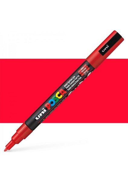 Posca Marker Pc-3m (0.9-1.3mm) Kırmızı