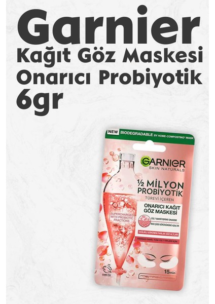 Kağıt Göz Maskesi Onarıcı Probiyotik 6 gr