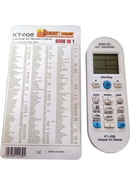 Daikin Sony Samsung Arçelik Beko Siemens Daewoo Aux York Sharp Toshiba Panasonic Sanyo Nec Fujitsu Lg Için Uyumlu Evrensel Universal Tüm Markalara Uyumlu Klima Klima Evrensel Uzaktan Kumanda