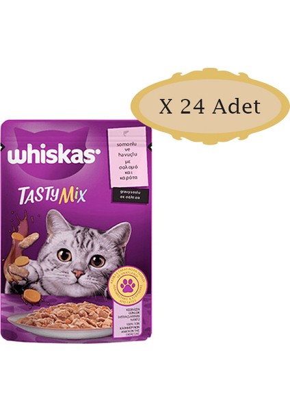 Pouch Tasty Mix Somunlu Havuçlu 85 gr x 24 Adet