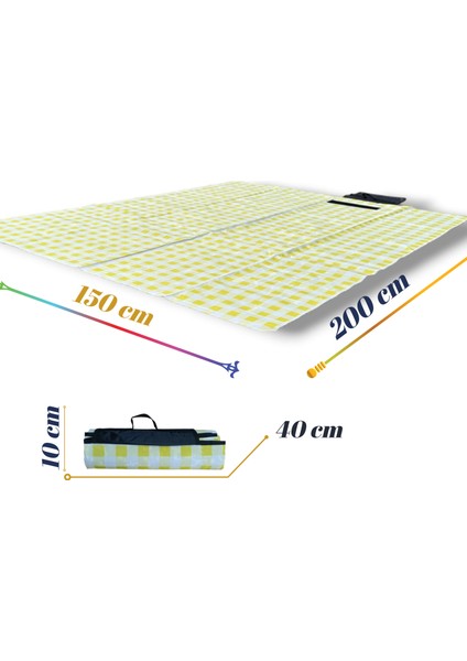 Plaj Örtüsü, Piknik Örtüsü, Kamp Örtüsü 150CM-200CM