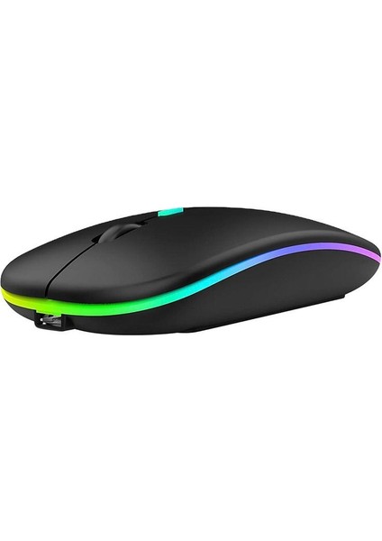 BN28 Kablosuz Wireless Mouse Sessiz Tık Rgb Aydınlatmalı Şarj Edilebilir