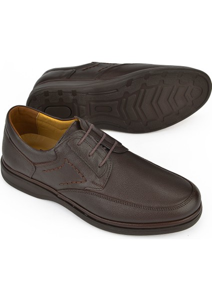 Ziya, Erkek Hakiki Deri Konfor Ayakkabı 1311018ZB209 Kahve fırsatları