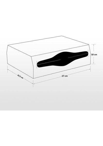 Paslanmaz 200'lü Z-Katlama Kağıt Havlu Dispenseri