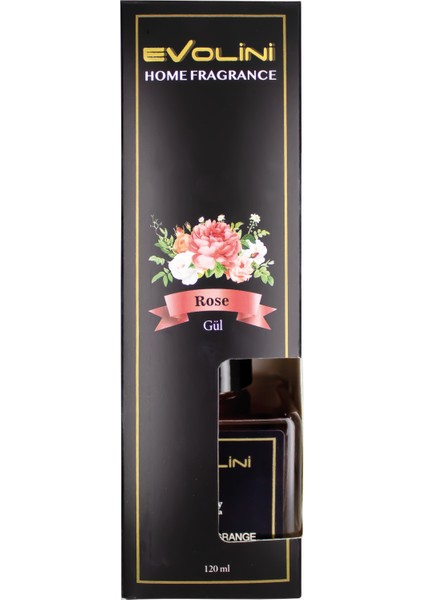 Oda Kokusu Bambu Çubuklu 120 ml Gül