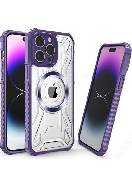 Iphone 14 Pro Max Kılıf Magsafe Darbe Korumalı Sert Mika