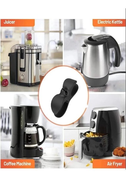 2 Adet Yapışkanlı Kablo Sarma Toplama Düzenleme Organizeri Airfryer Kablo Sabitleyici