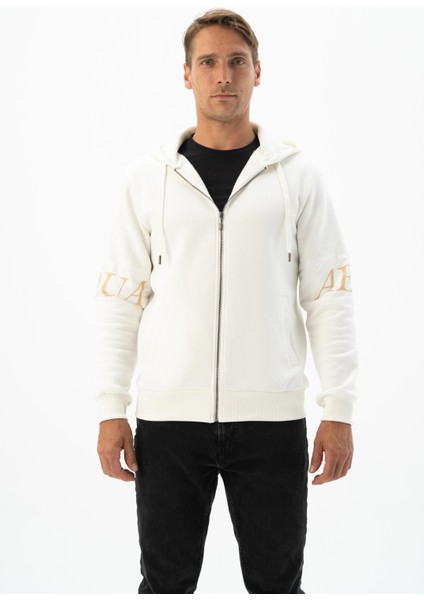 Erkek Fermuarlı Kapüşonlu Sweatshirt K24324949701
