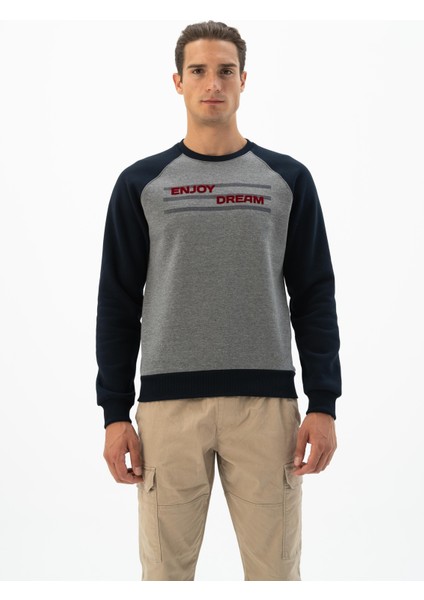 Erkek Büyük Beden Bisiklet Yaka Sweatshirt K24124884401 indirimleri