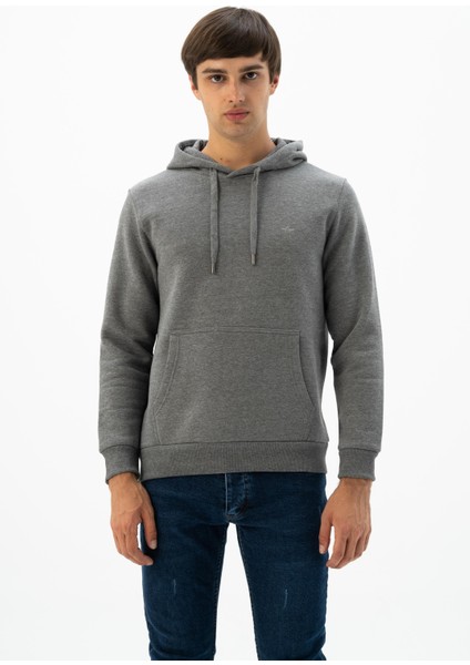 Erkek Kanguru Cepli Kapüşonlu Sweatshirt K24254928801