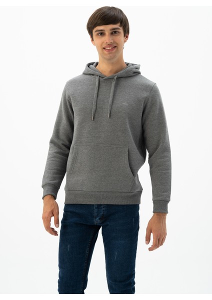 Erkek Kanguru Cepli Kapüşonlu Sweatshirt K24254928801