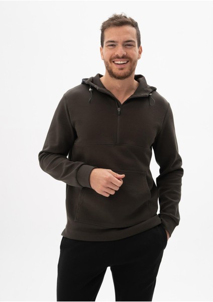 Erkek Kapşonlu Kanguru Cepli Sweatshirt K26254987401