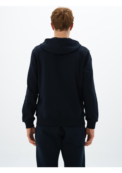 Erkek Regular Fit Fermuarlı Kapüşonlu Sweatshirt K26324923501