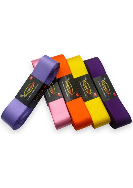 Saten Kurdele Seti 3CM/10MT 5 Adet (Set 3)