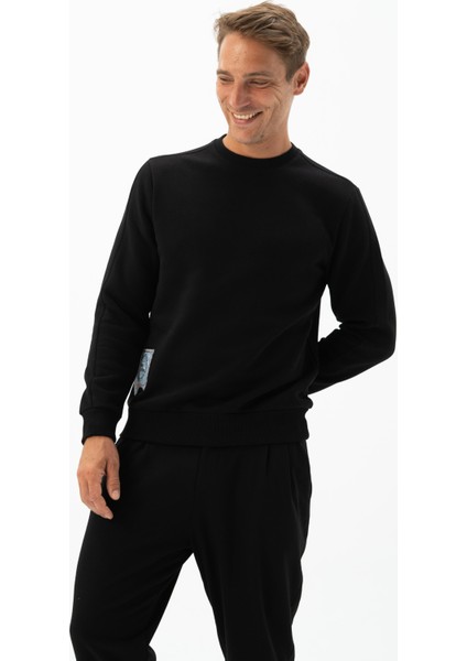 Erkek Bisiklet Yaka Sweatshirt K24124904901