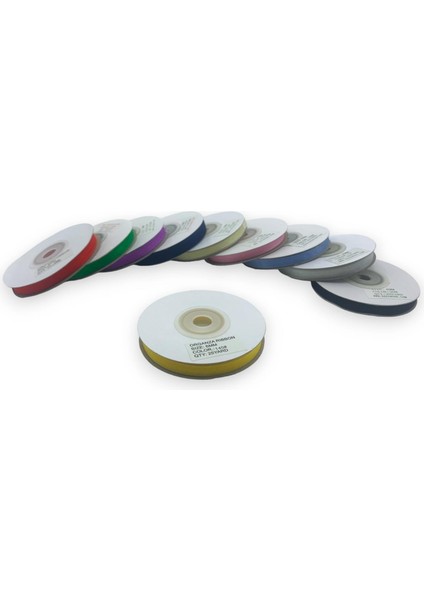 Organze Kurdele Seti 6MM/23MT 10 Adet (Set 1)