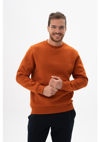 Erkek Regular Fit Bisiklet Yaka Sweatshirt K24124909601 fırsatları
