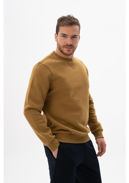 Erkek Regular Fit Bisiklet Yaka Sweatshirt K24124909601 fırsatları