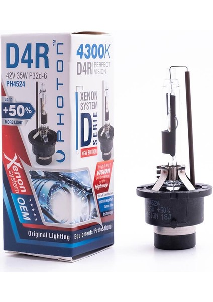 D4R 4300K +%50 Fazla Işık D Serisi Xenon Ampül
