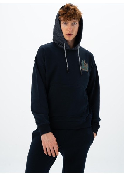 Erkek Regular Fit Kanguru Cepli Sweatshirt K26254925701