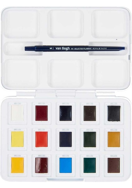 Sulu Boya Set 12+3'lü Plastik Kutu fiyatları