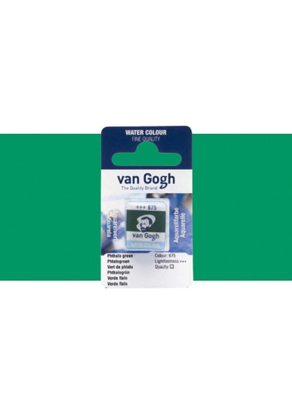 Sulu Boya Phthalo Green 675 (Yarım Tablet)