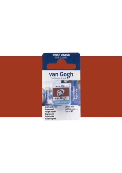 Sulu Boya Light Oxide Red 339 (Yarım Tablet)