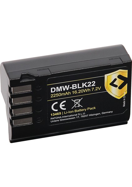 Protect Batarya Panasonic DMW-BLK22 Için