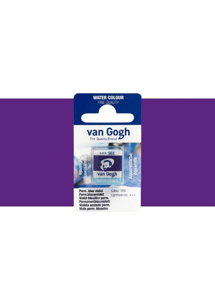 Sulu Boya Permanent Blue Violet 568 (Yarım Tablet)
