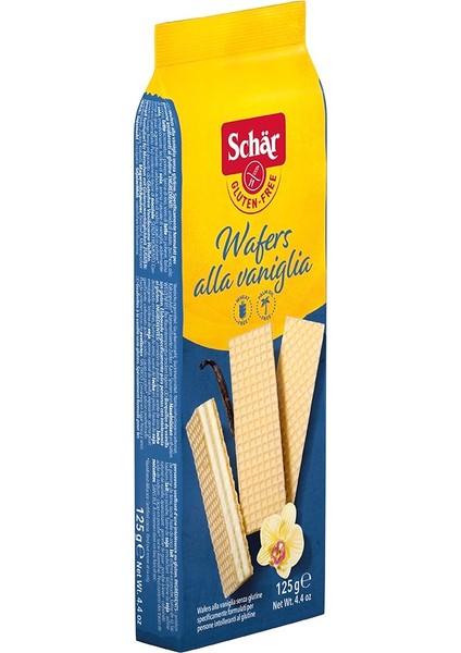 Wafers Alla Vaniglia Glutensiz Vanilyalı Gofret 125 GR (6 ADET)