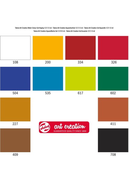 Art Creation Sulu Boya Set 12X12ML modelleri